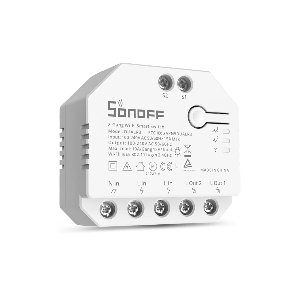 SONOFF DUALR3/DUALR3 Lite Dual Relay Two Way Power Metering Smart Switch - Image 10