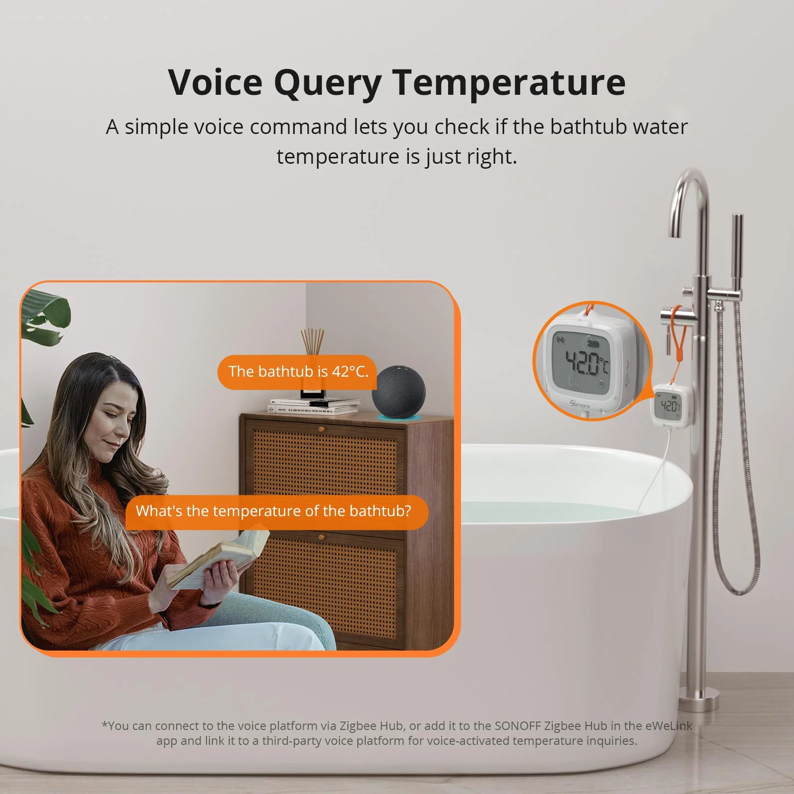 SONOFF SNZB-02LD IP65 Zigbee LCD Smart Thermometer (Probe Version) - Image 8