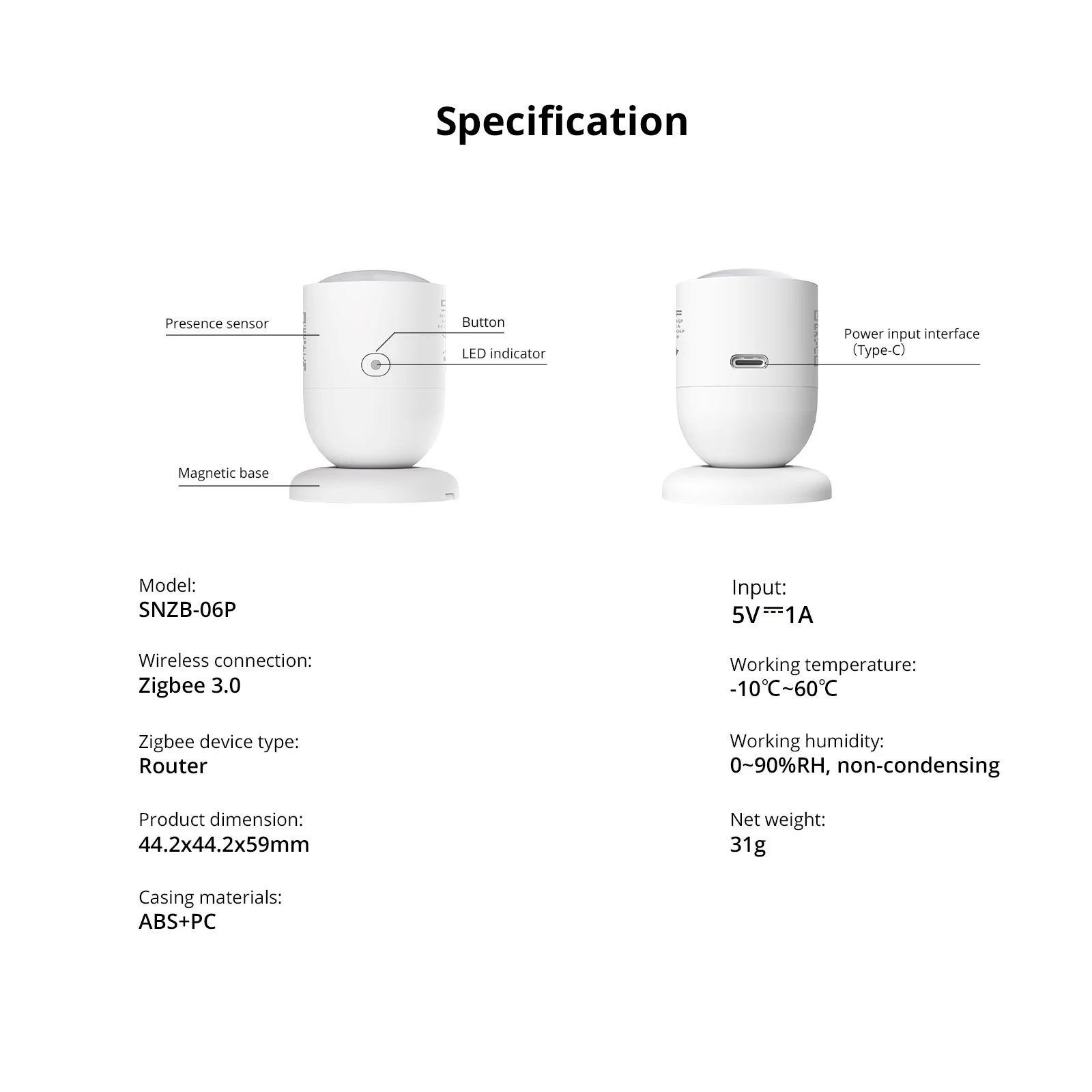 SONOFF Zigbee Human Presence Sensor | SNZB-06P - Image 6